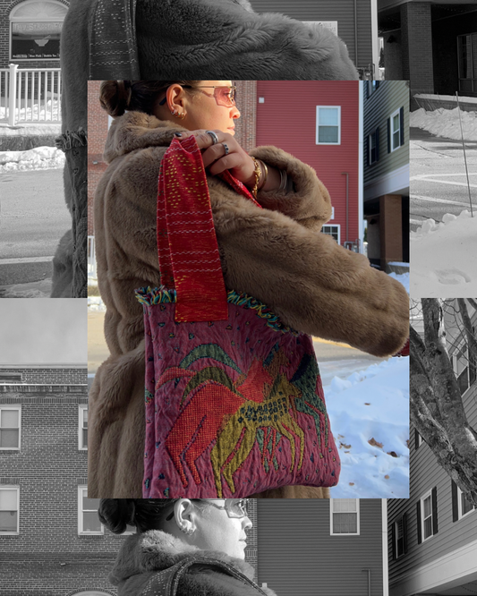 Upcycled Reversible Purse