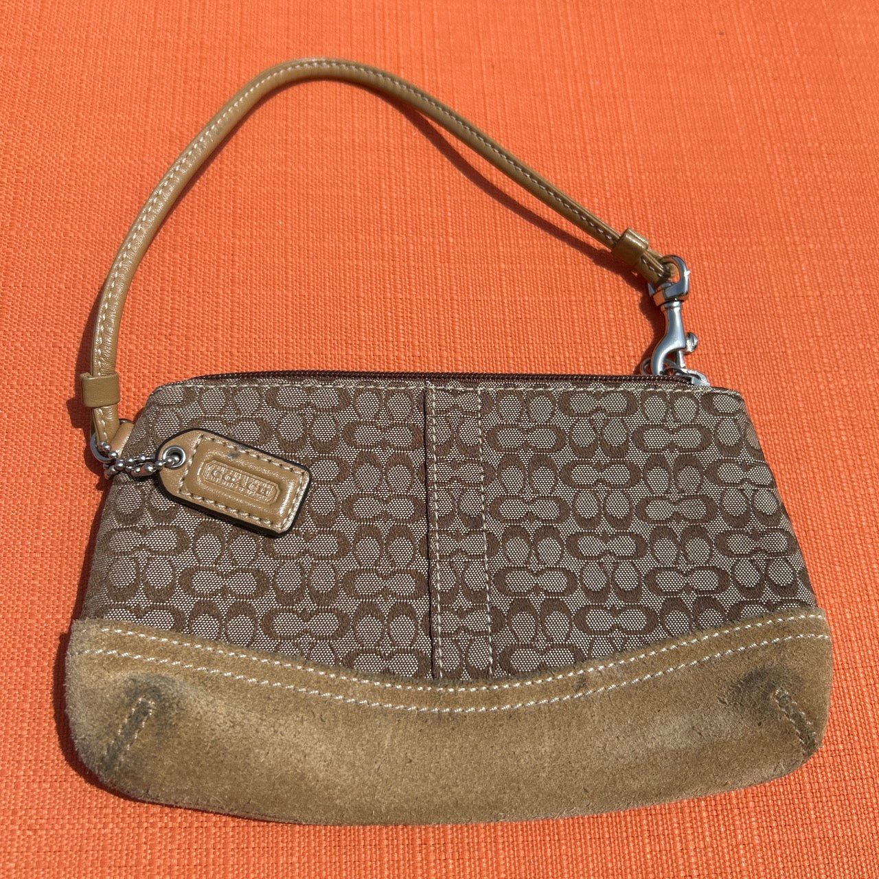 Mini Coach Wristlet