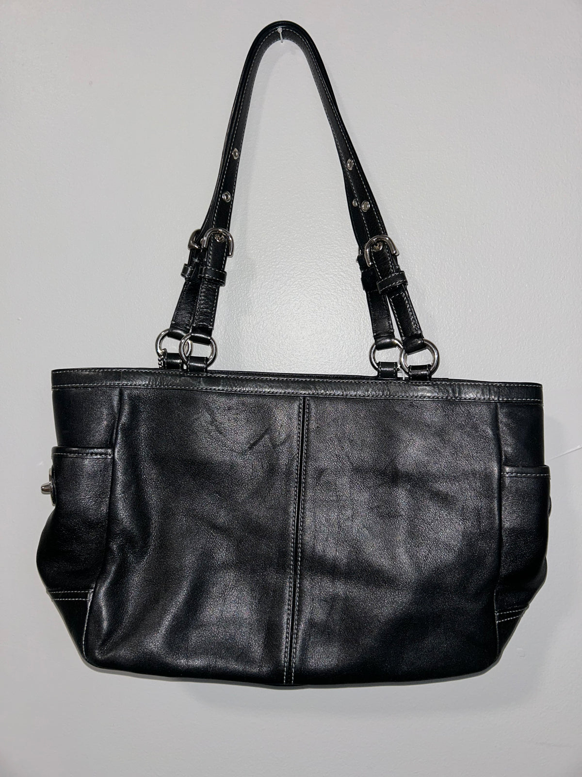 Coach Soho pleated leather tote Cary all