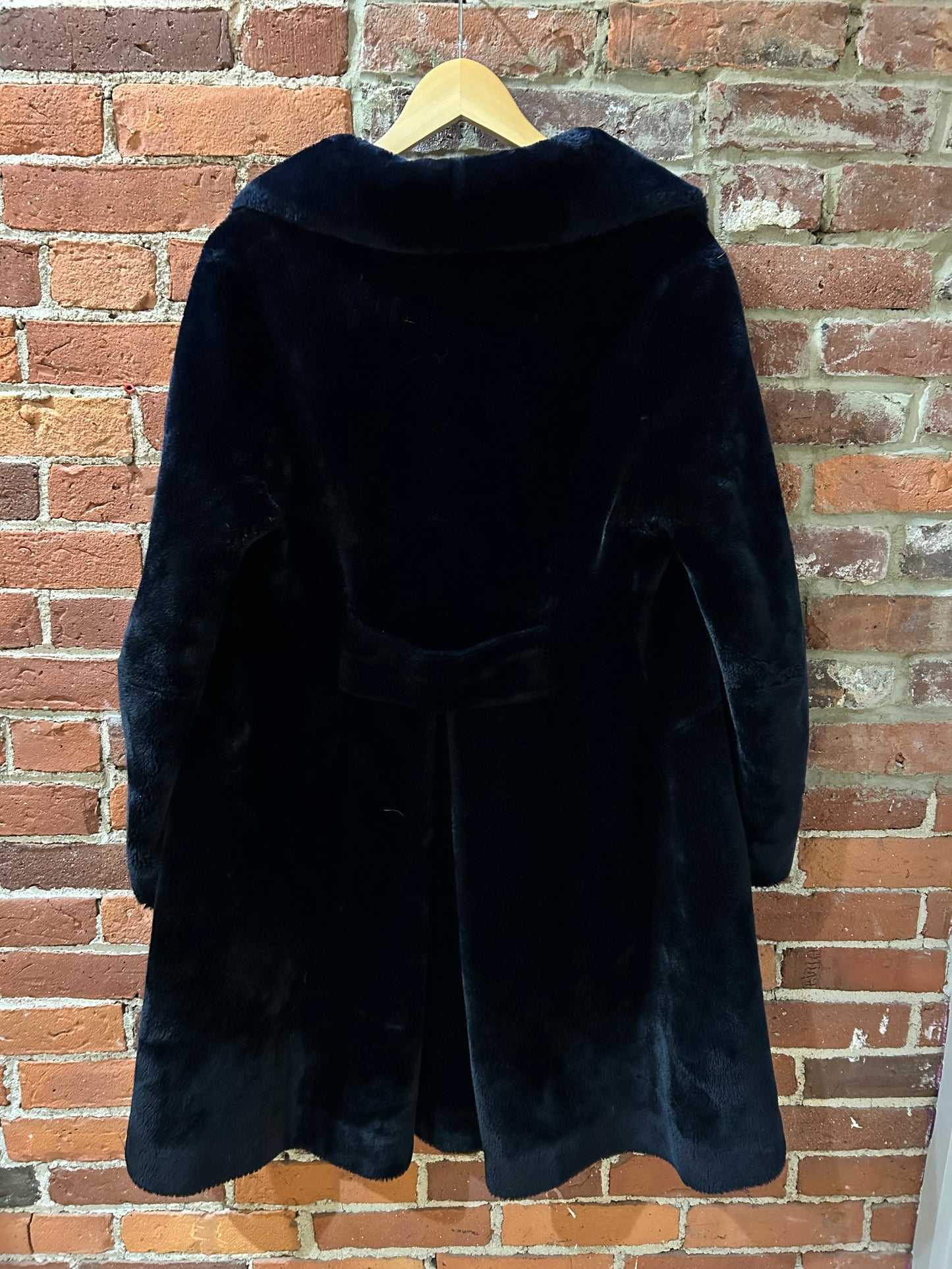Black Faux Fur Coat