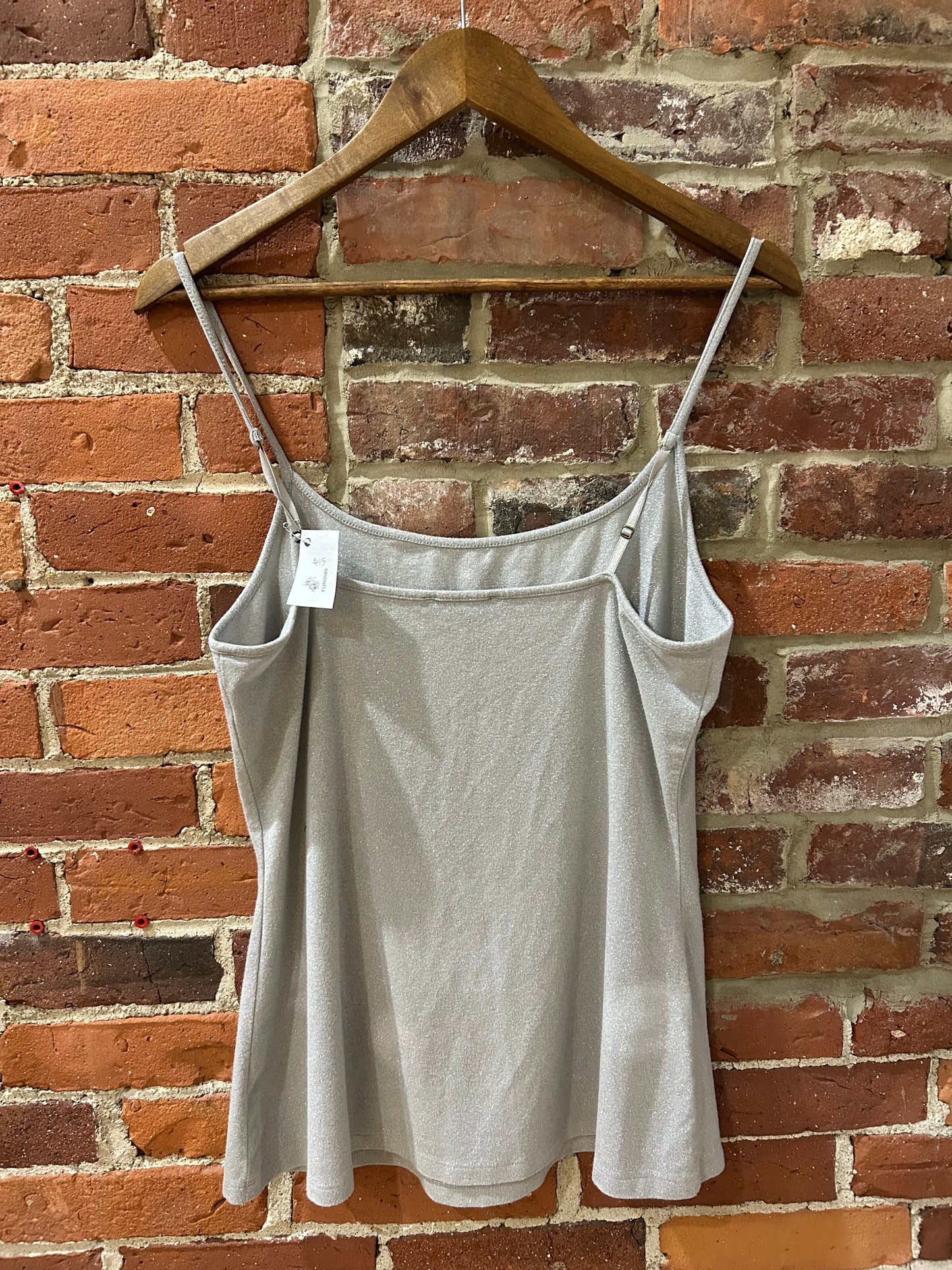 Sparkly grey tank top