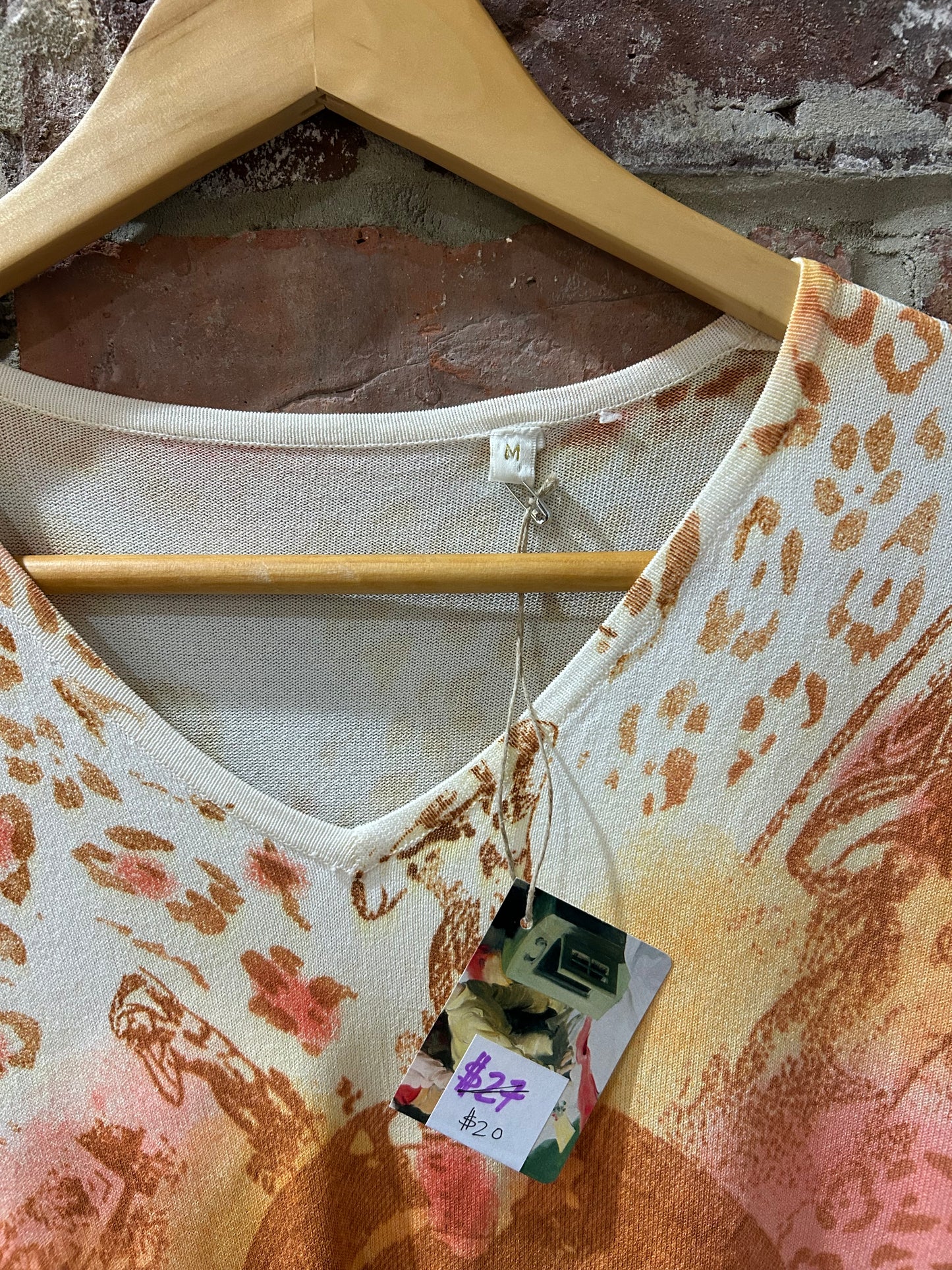 Abstract Art Animal Print sweater tee