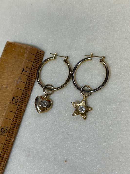 Star & Heart Hoops