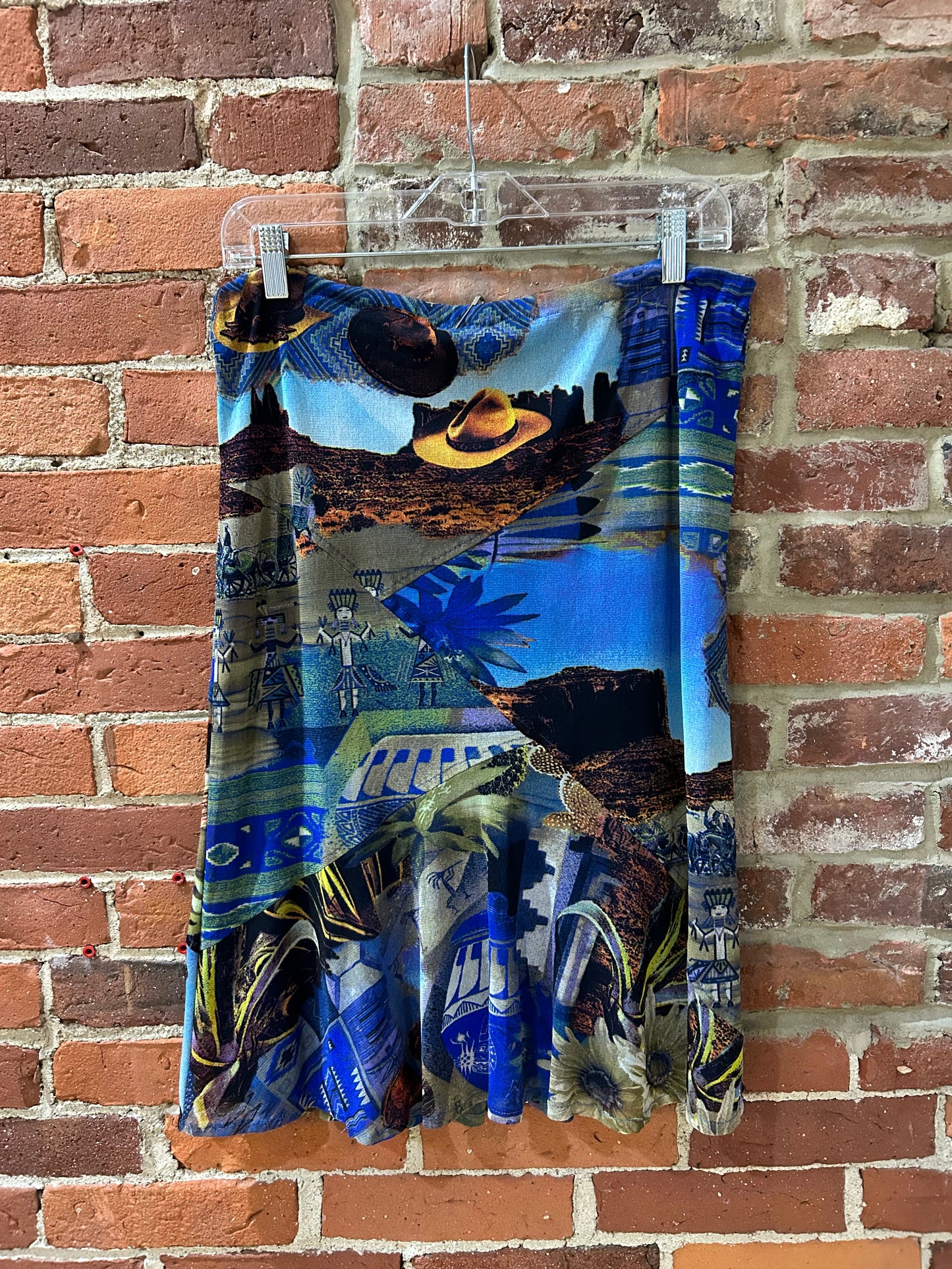 Coastal cowgirl silk skirt