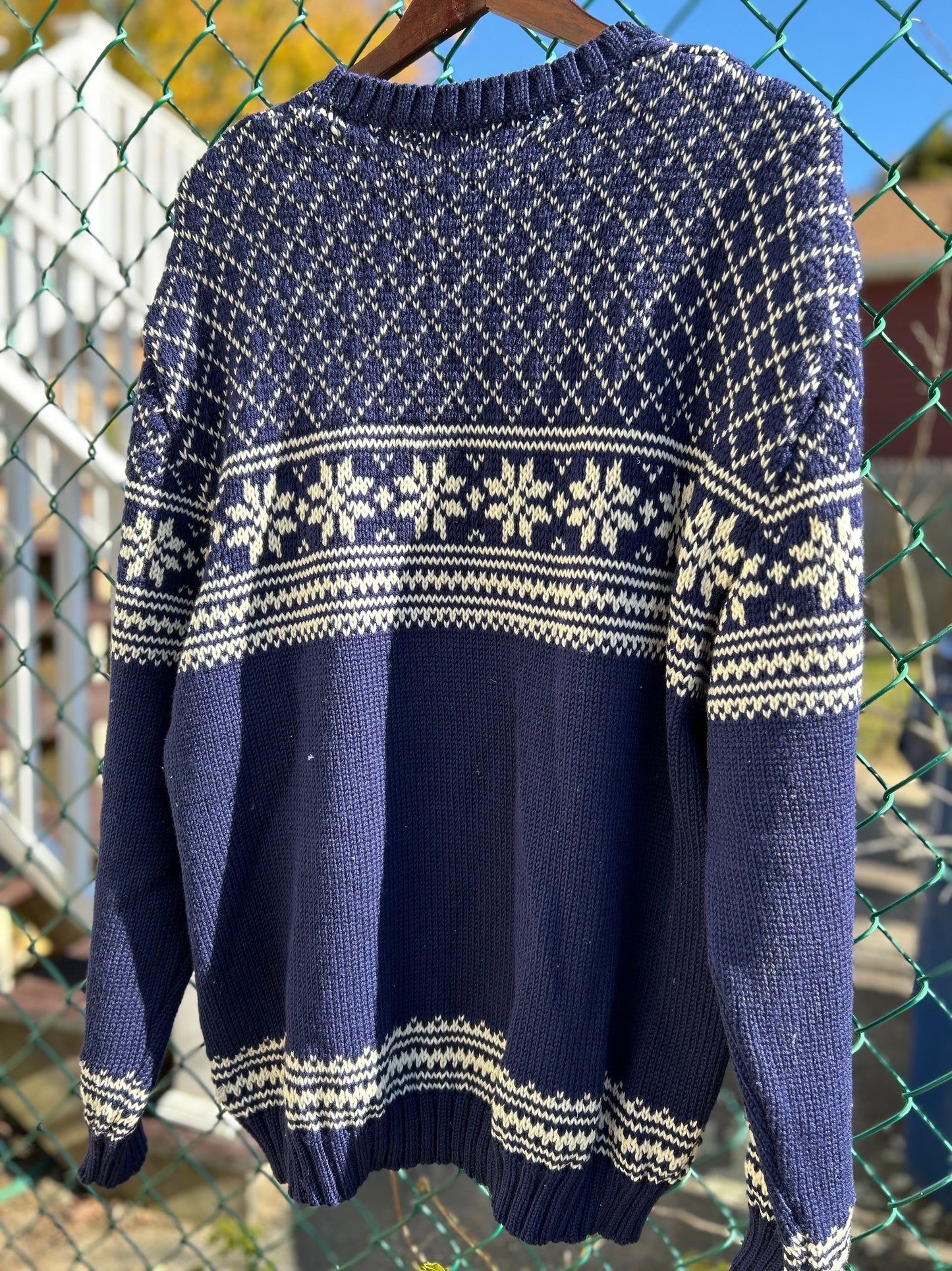 Navy Orvis Sweater