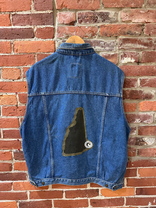 Licence Jeans upcycled denim jacket vest!
