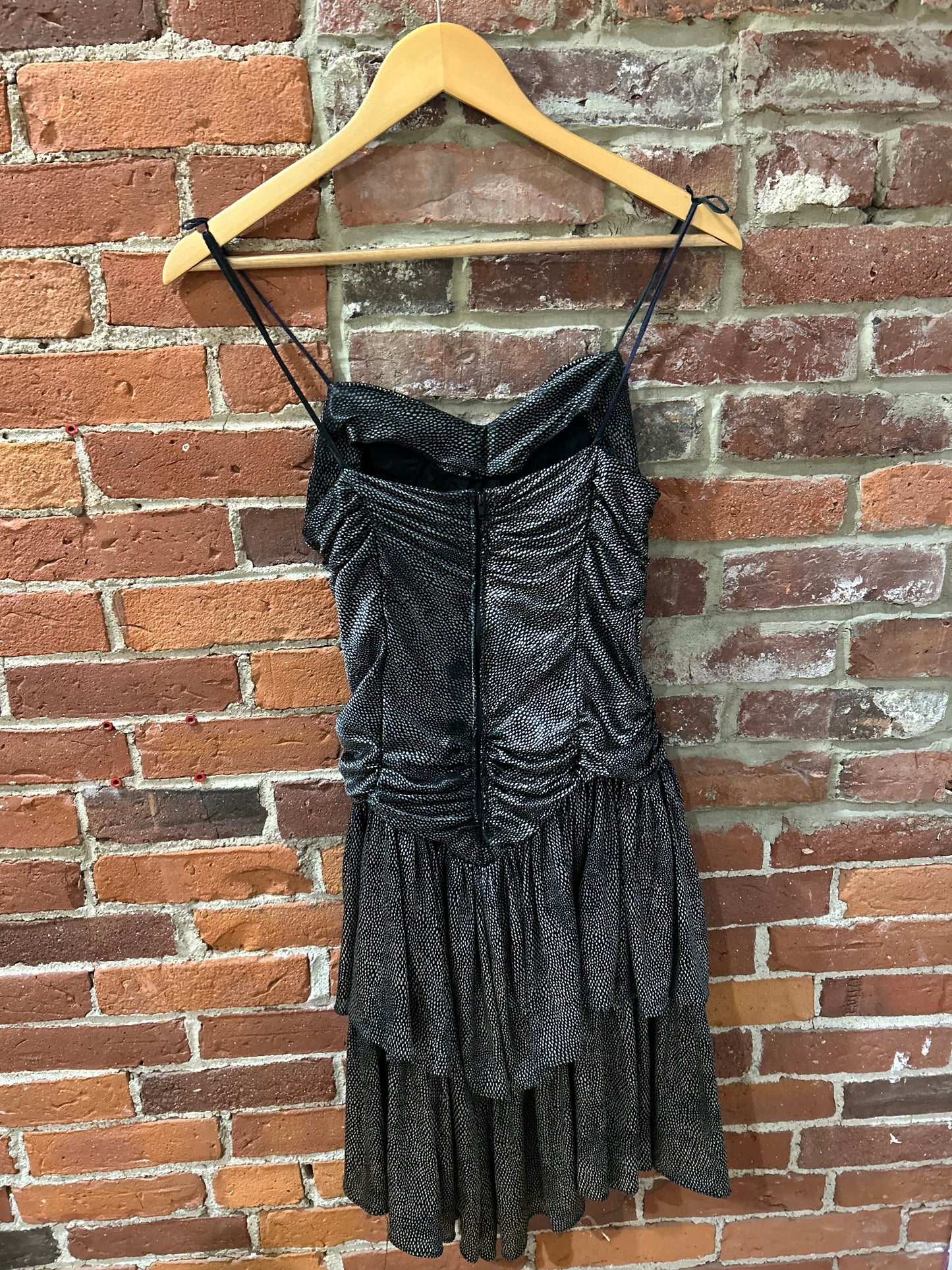 Strapless Silver Dress