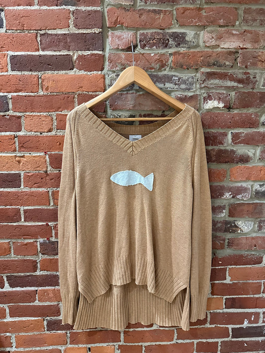 Old Navy Upcycled V-Neck Sweater