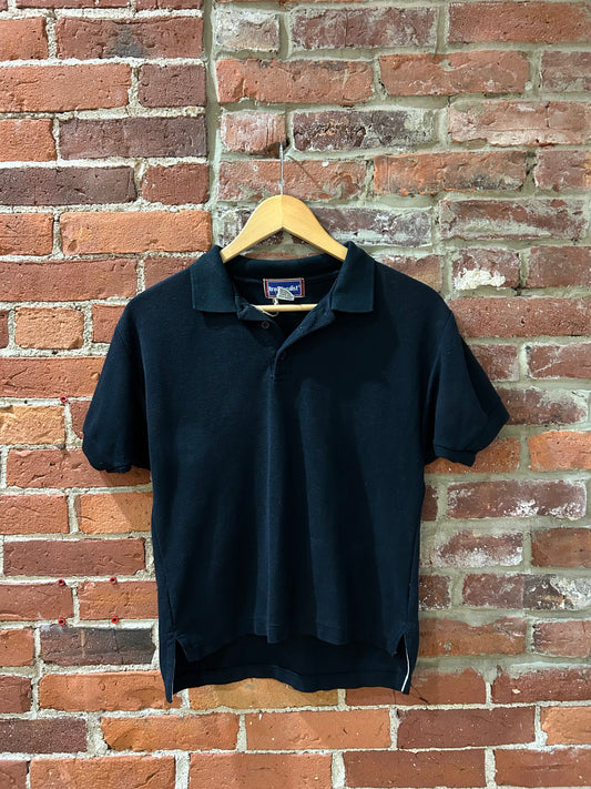 Black collared tee