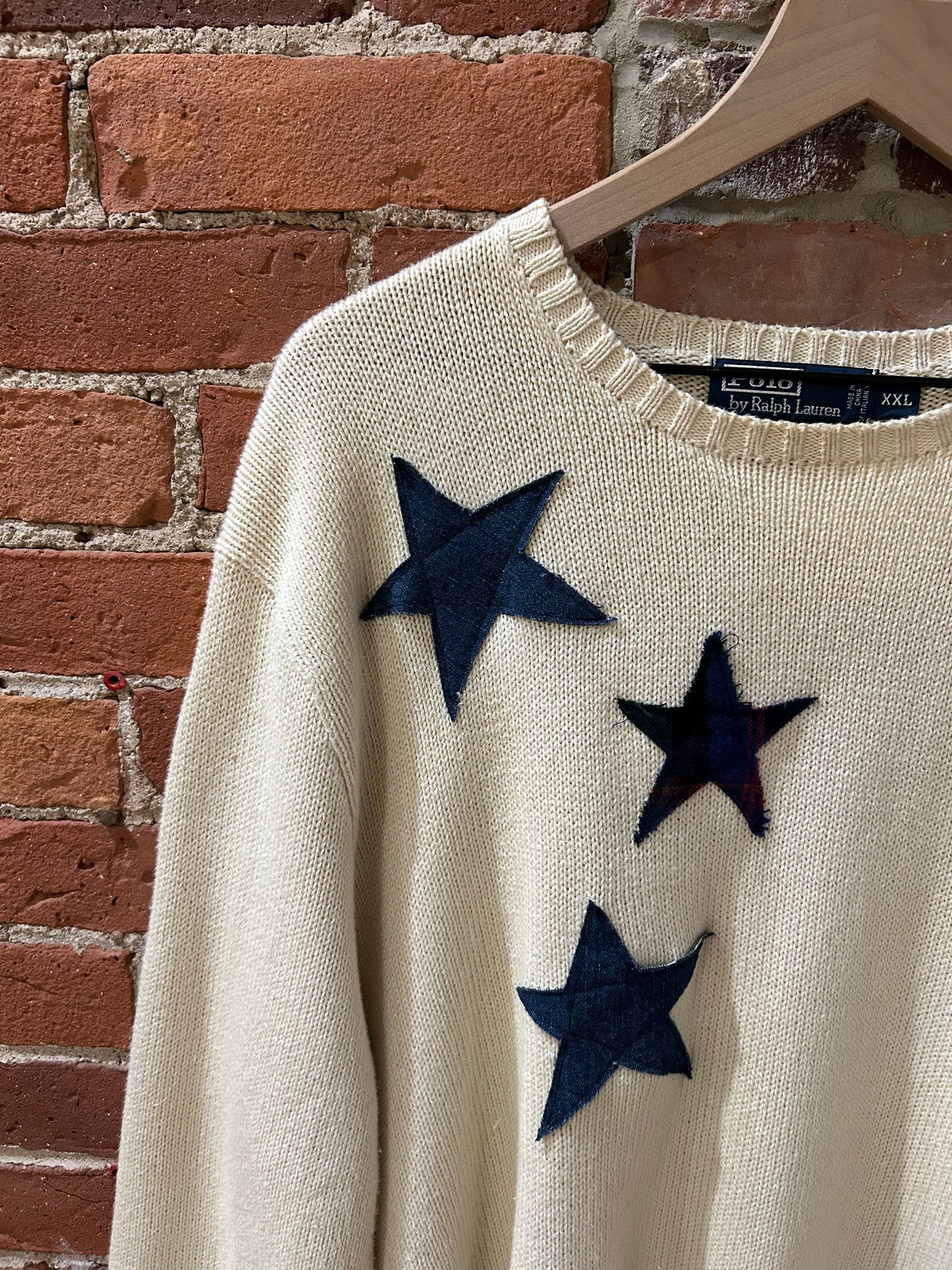 Upcycled Star Sweater