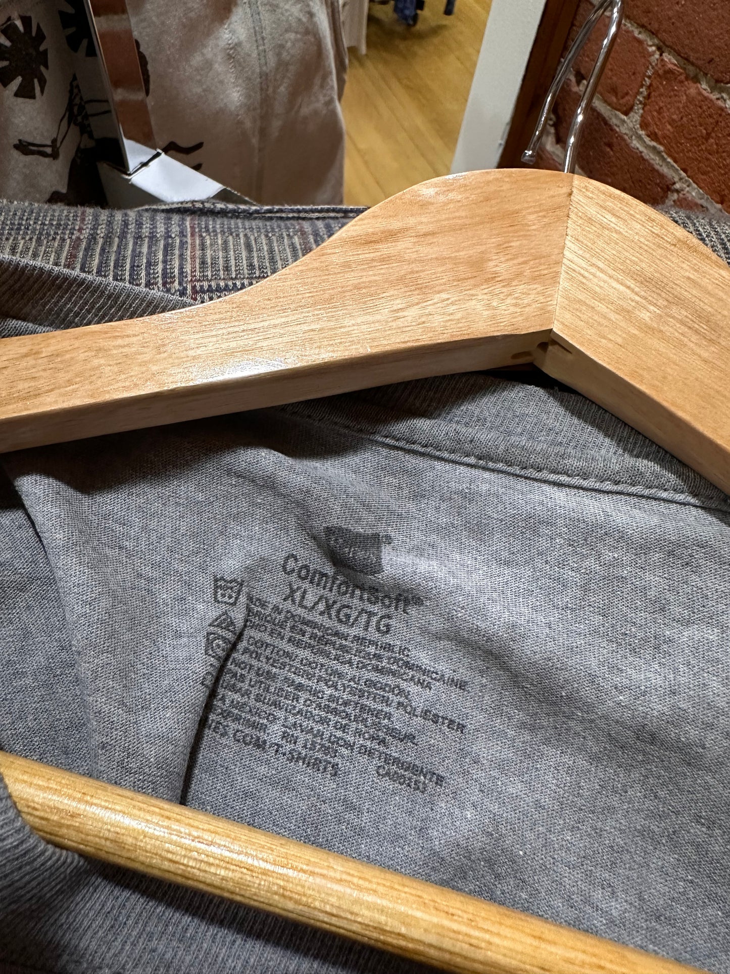 Upcycled “Made in 2003” Grey Tee