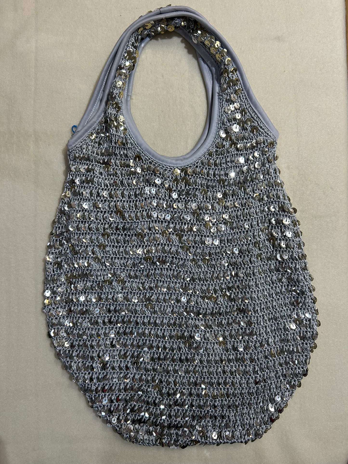 Silver Sequin Bag