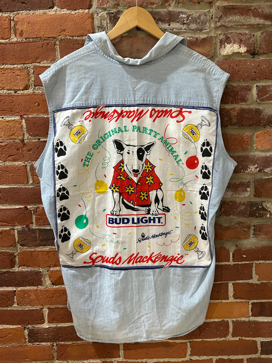 Upcycled Budweiser Vest
