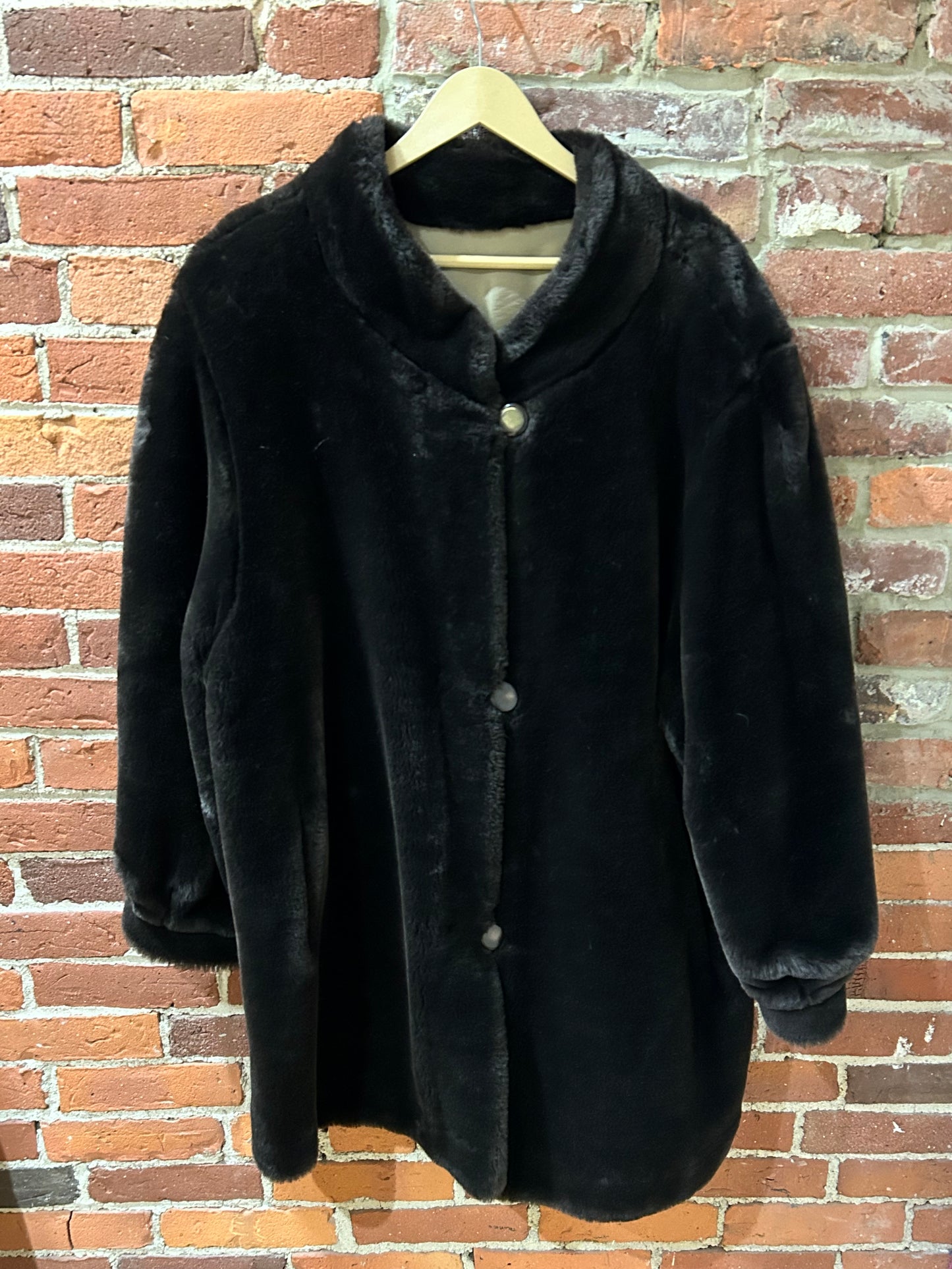 Reversible Faux Fur Coat