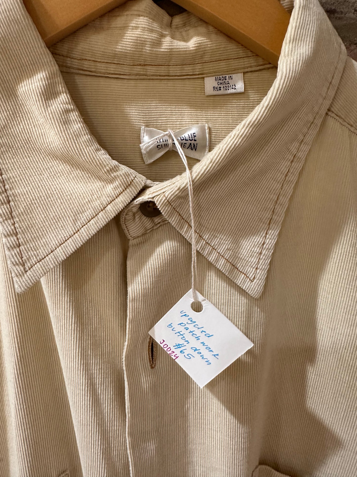 Upcycled Patchwork Button Down