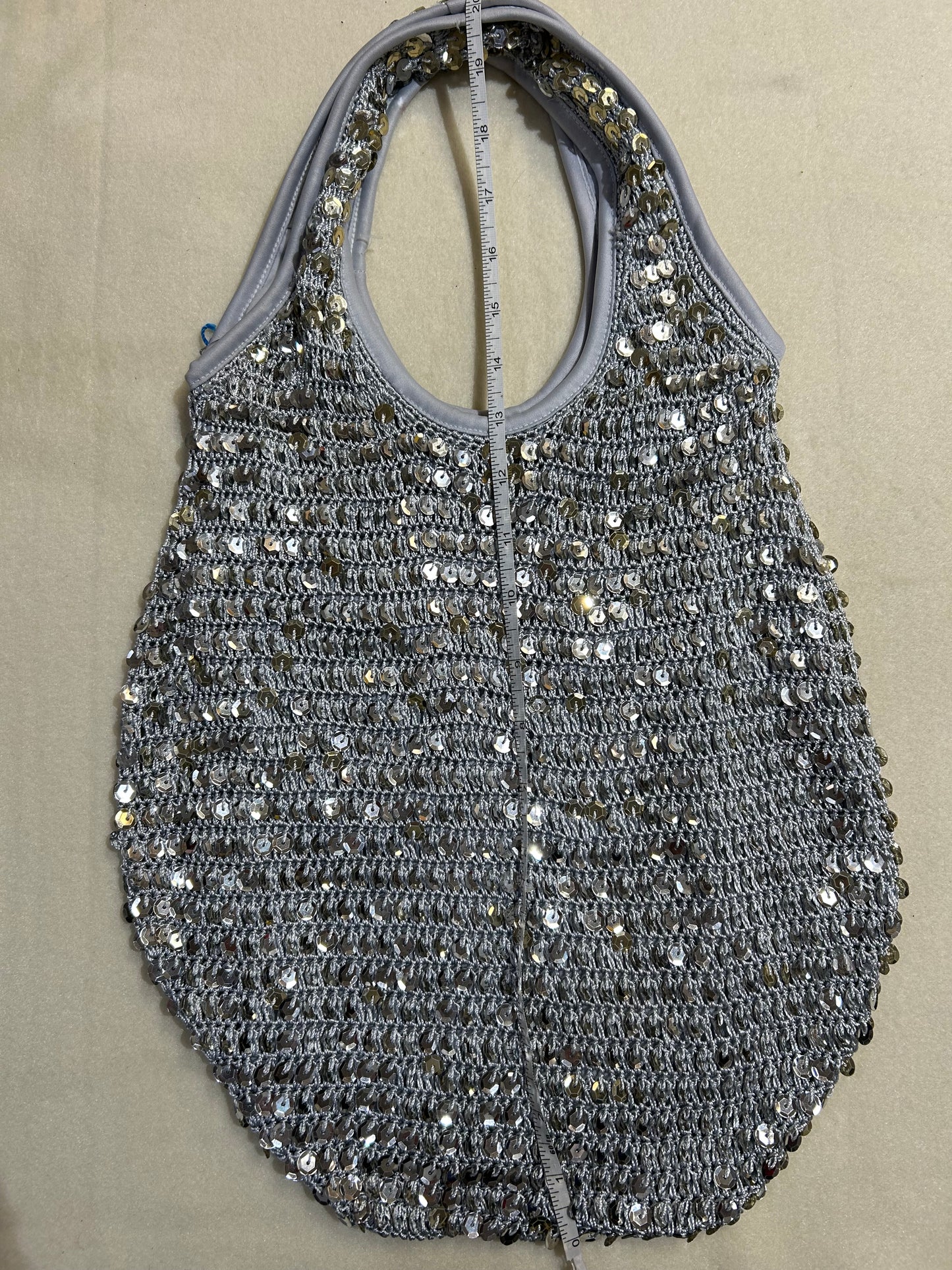 Silver Sequin Bag