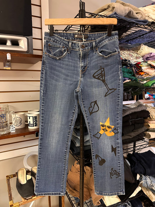 Upcycled Capri Levis