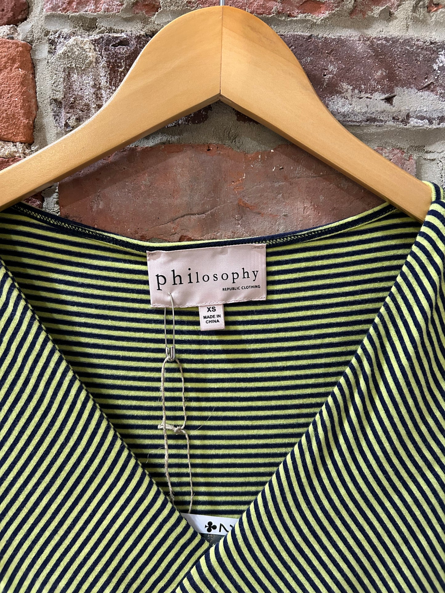 Cross-front layered t-shirt