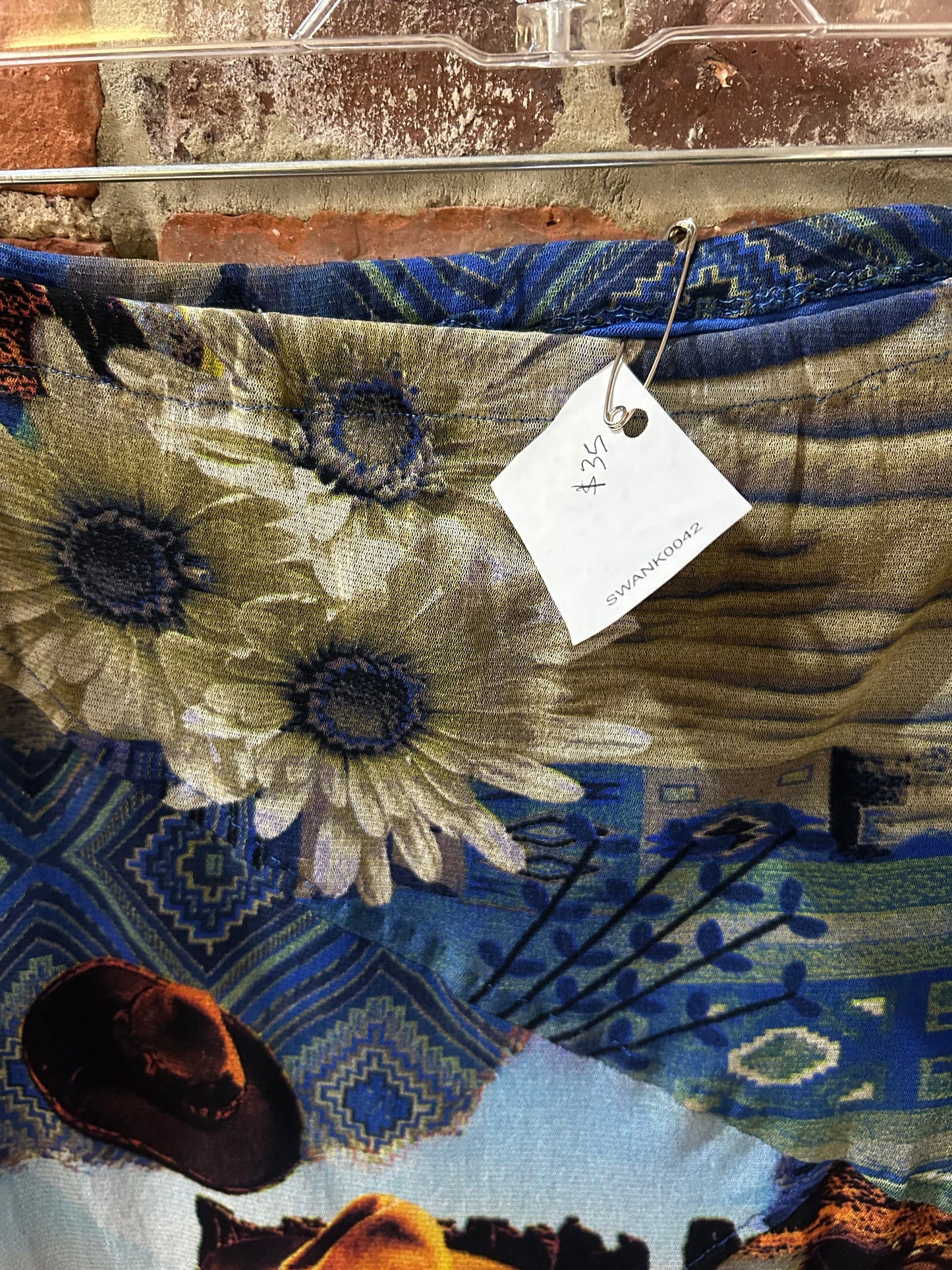 Coastal cowgirl silk skirt