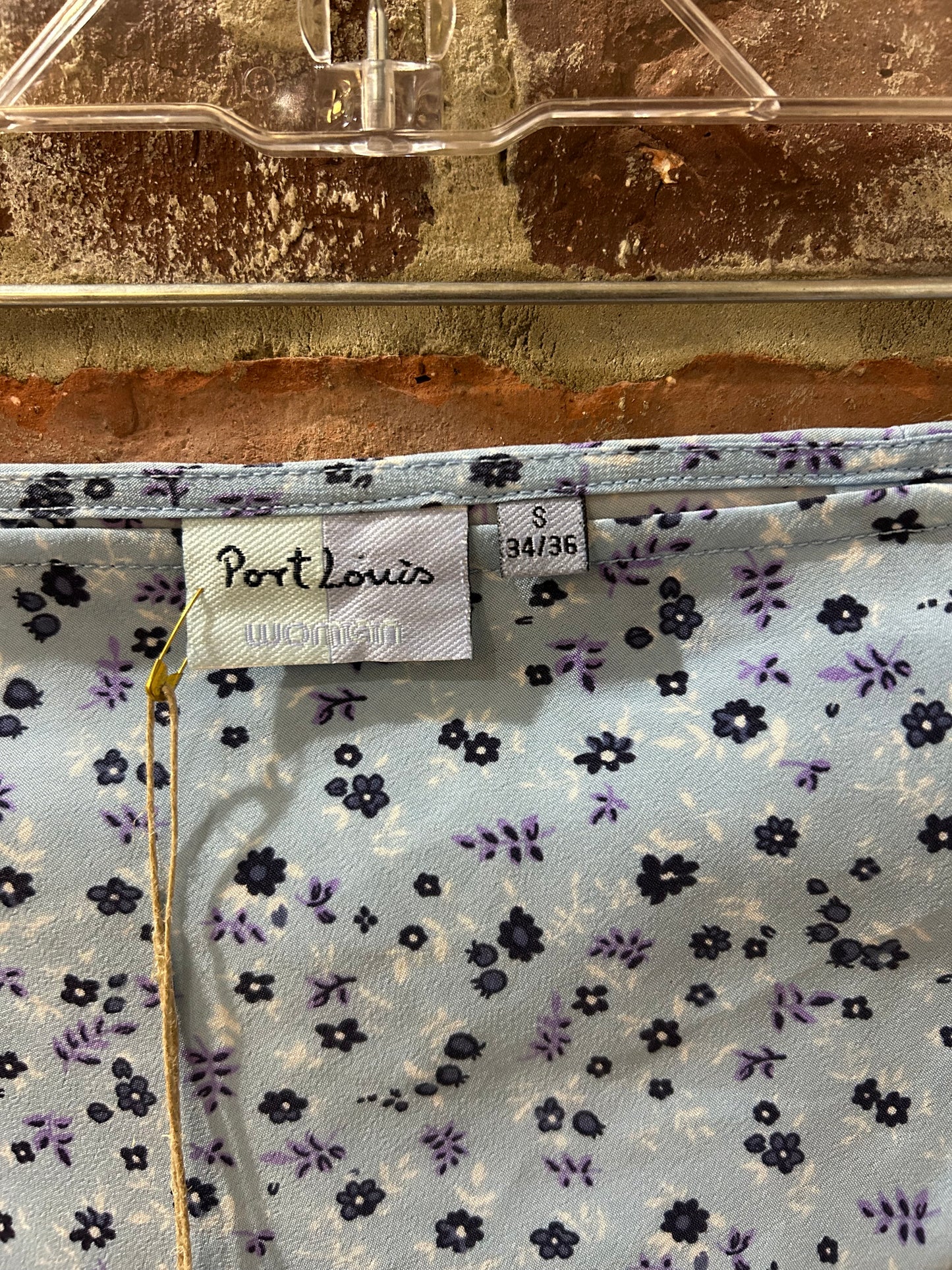 Floral silk skirt