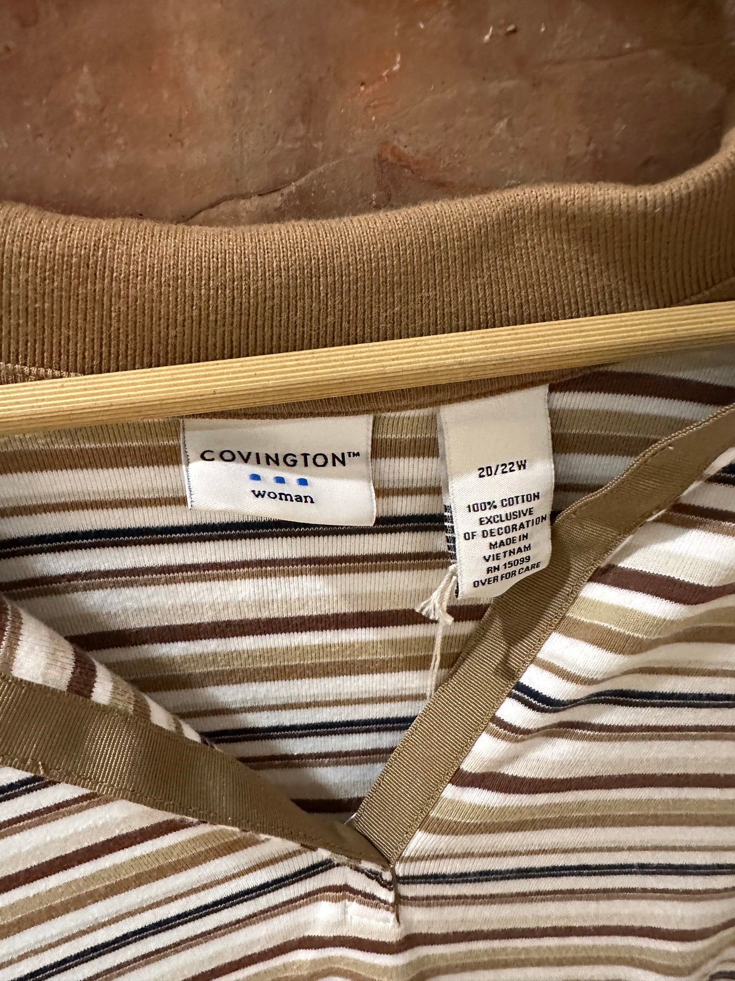 Brown Striped Colored Shirt