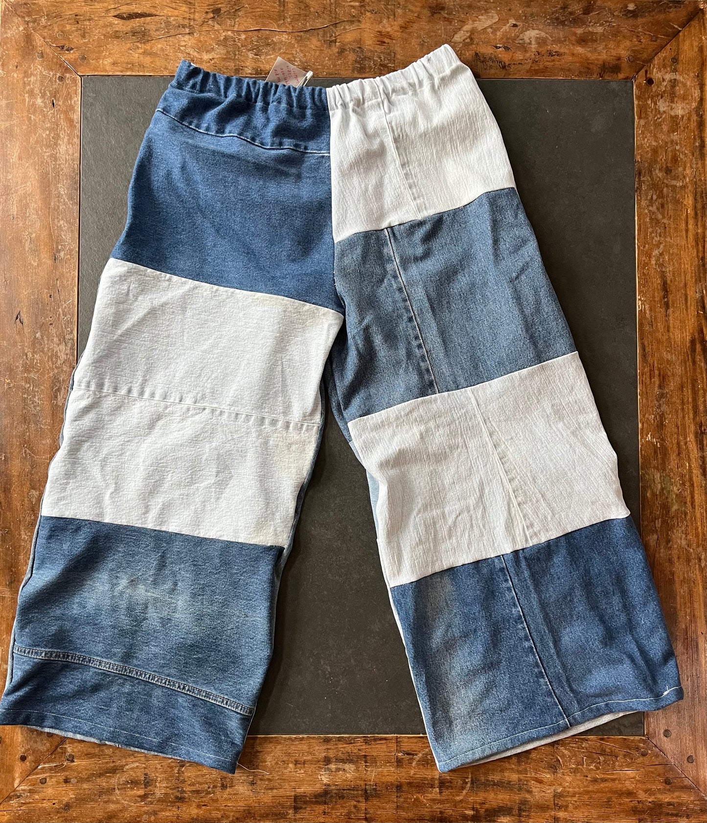 Patchwork Denim Pants