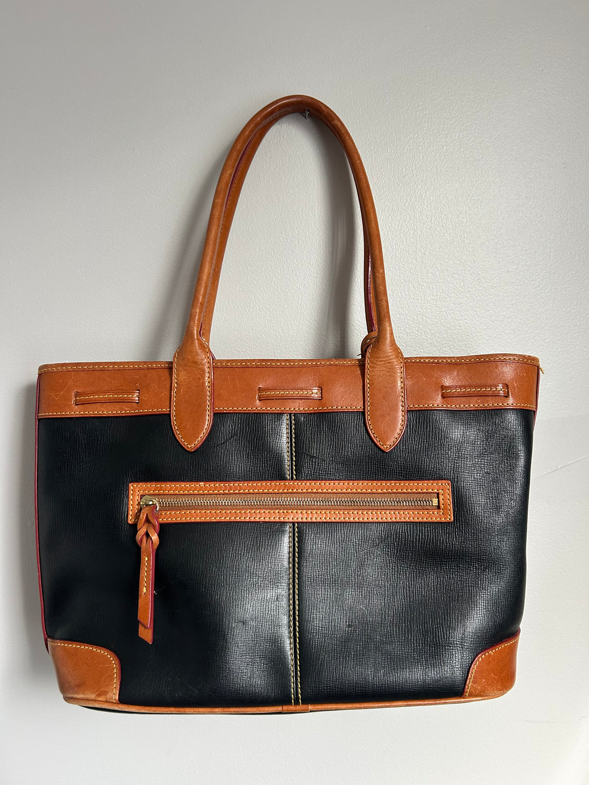 Dooney & Bourke Saffiano Tassel Bucket Tote Bag