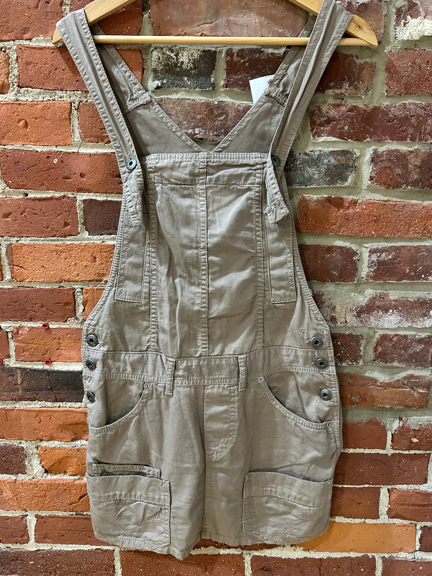 Tan Overall Dress