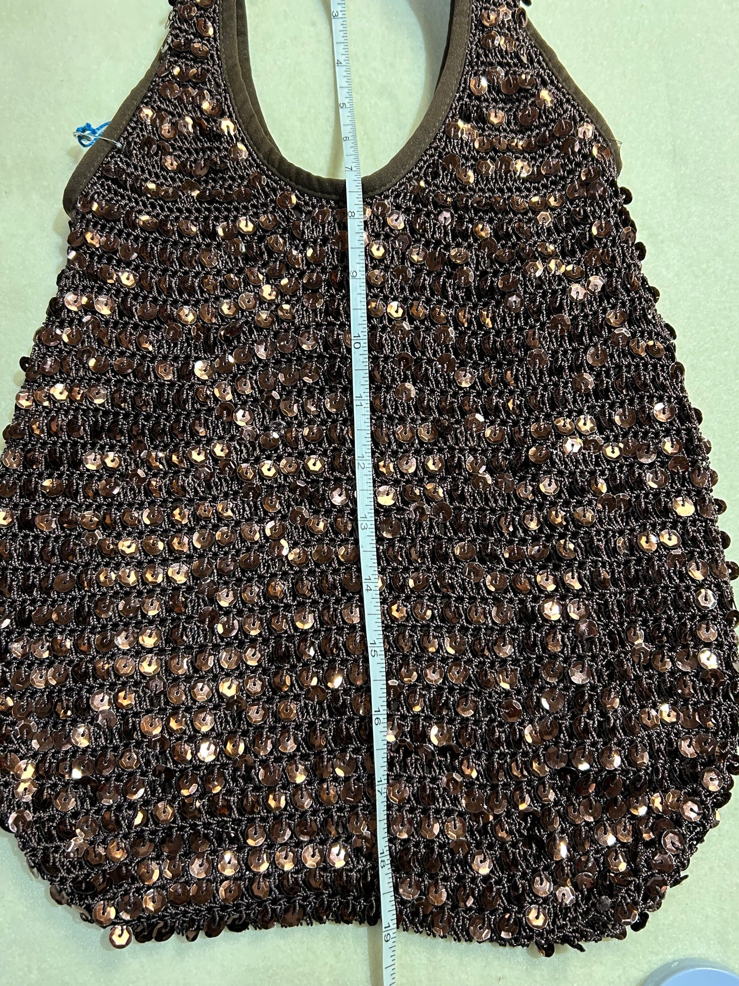 Brown Sequin Bag