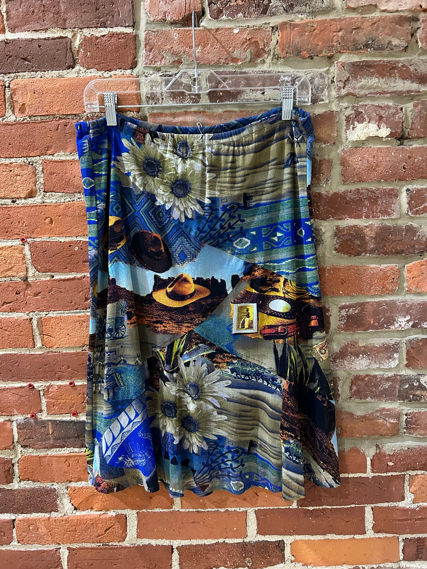 Coastal cowgirl silk skirt