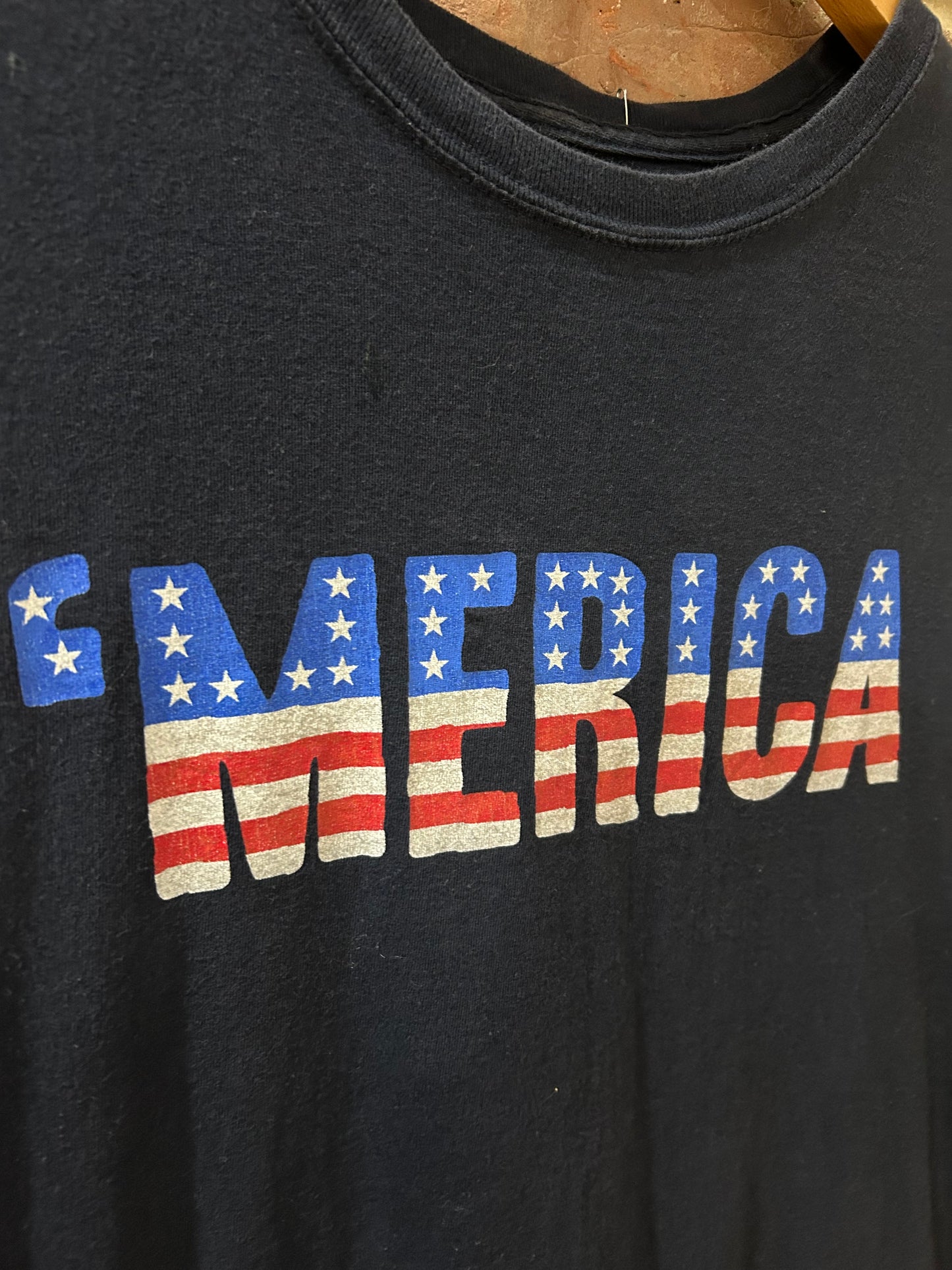 Patriotic cut-off tee
