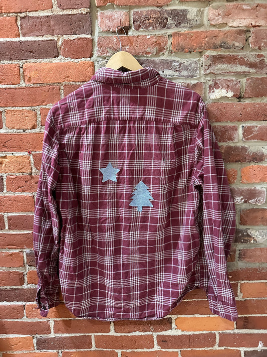 Upcycled Dirigo Maine Flag Flannel