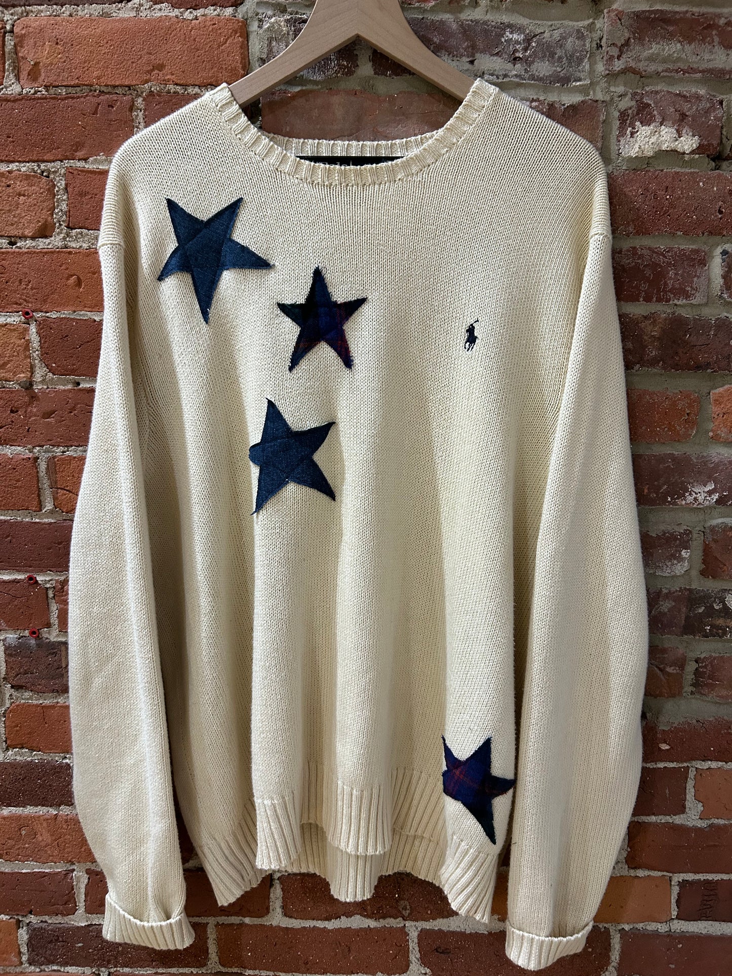 Upcycled Star Sweater