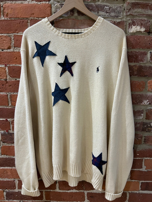 Upcycled Star Sweater