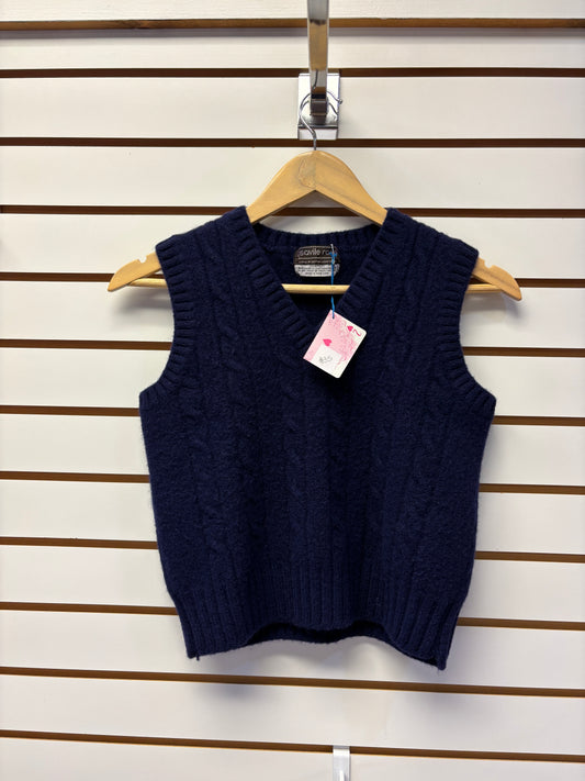 Navy sweater vest