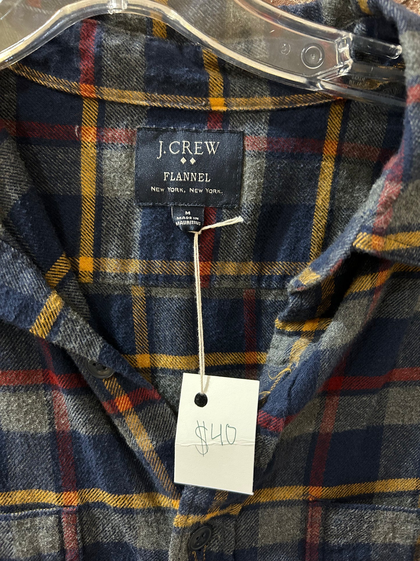 J.Crew flannel cut-off
