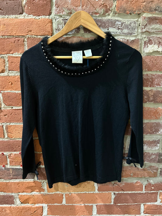 Studded Collar Top