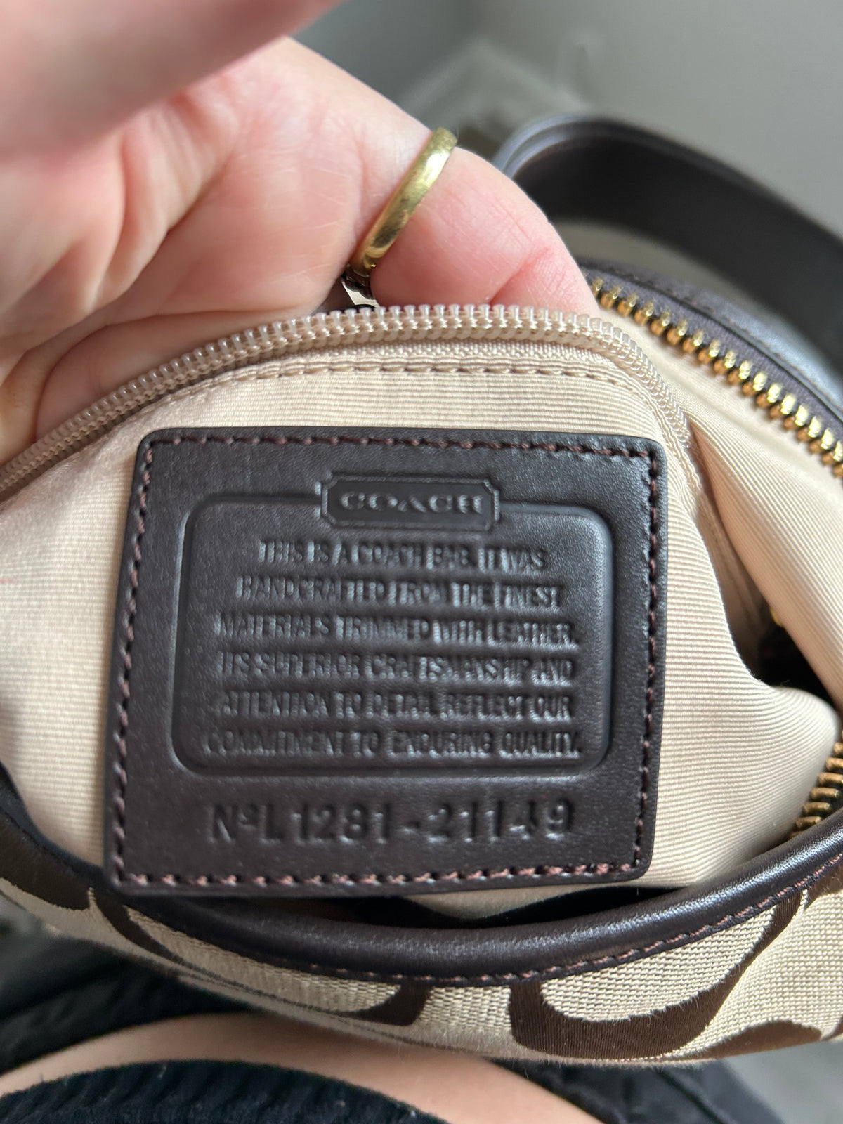 Coach Signature Hobo Bag