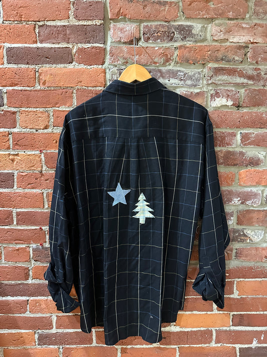 Upcycled Dirigo Maine Flag Flannel
