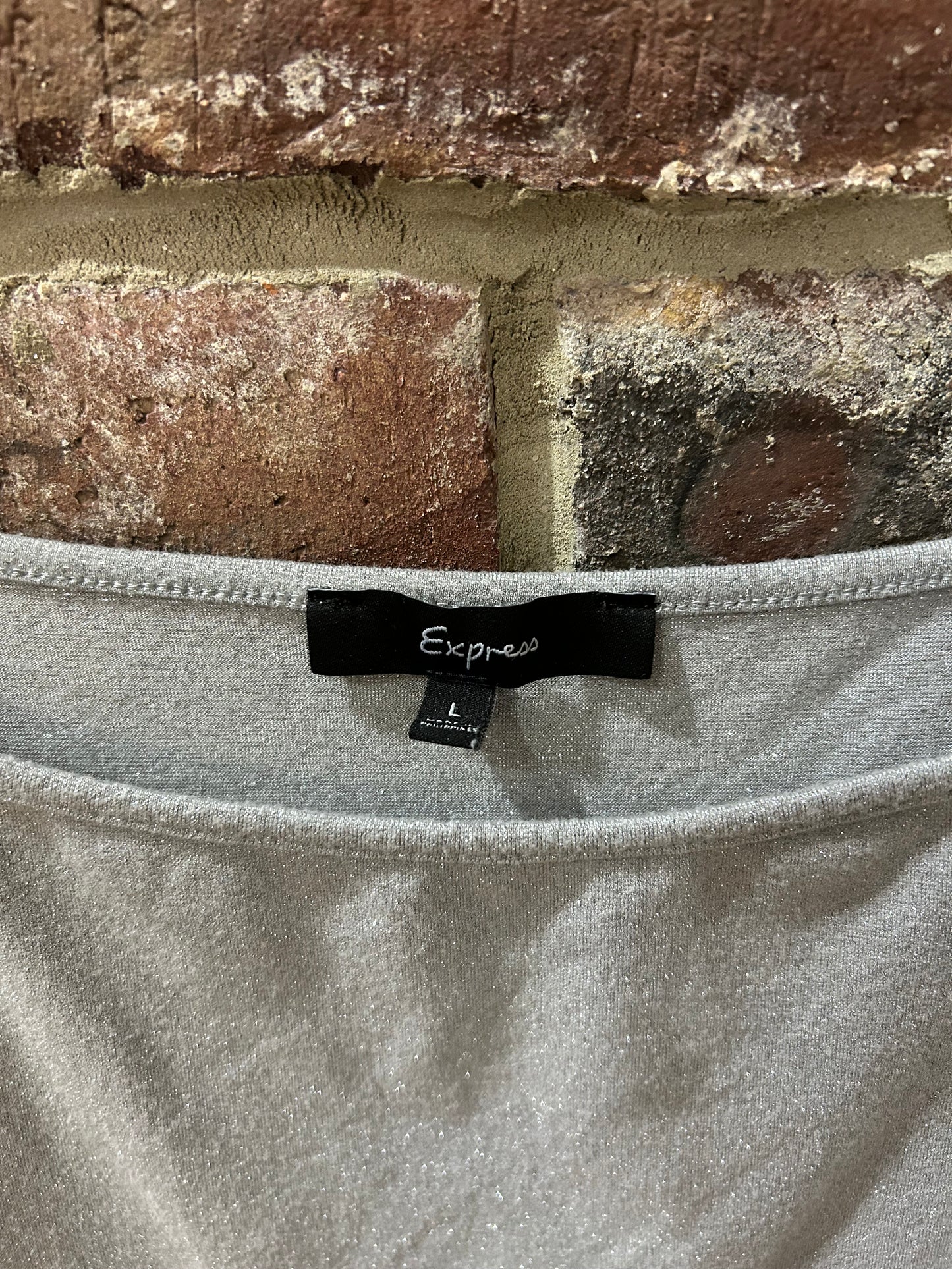Sparkly grey tank top