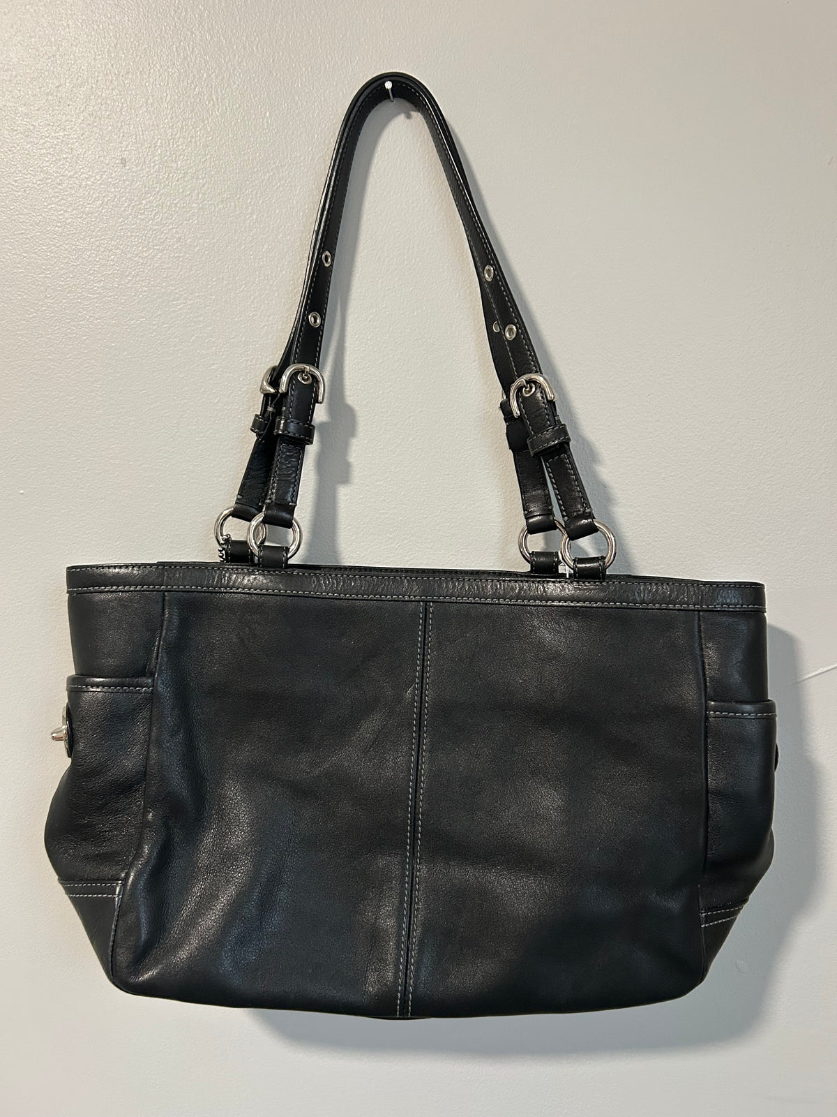 Coach Soho pleated leather tote Cary all
