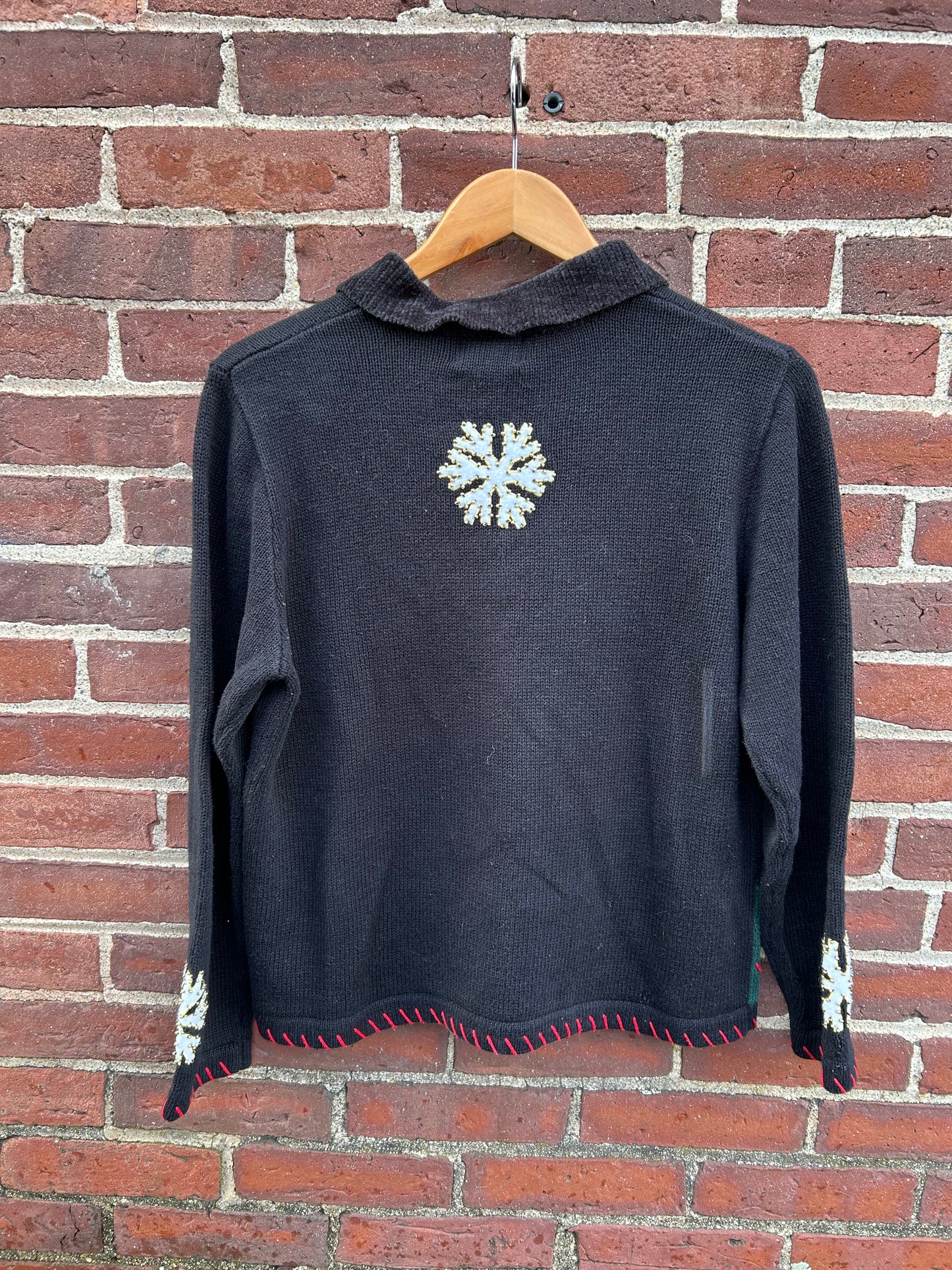 Snowman Button Up Sweater