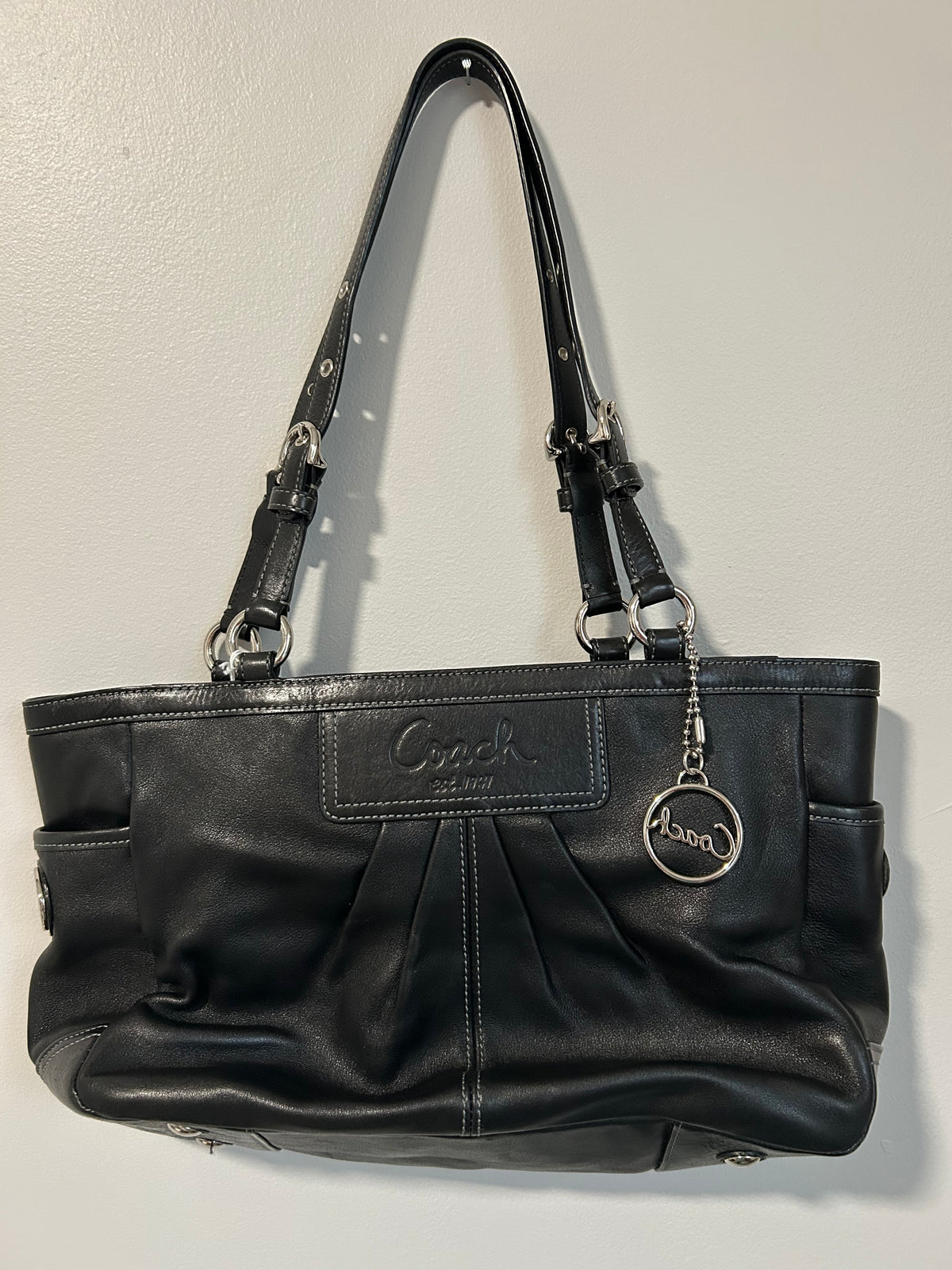 Coach Soho pleated leather tote Cary all