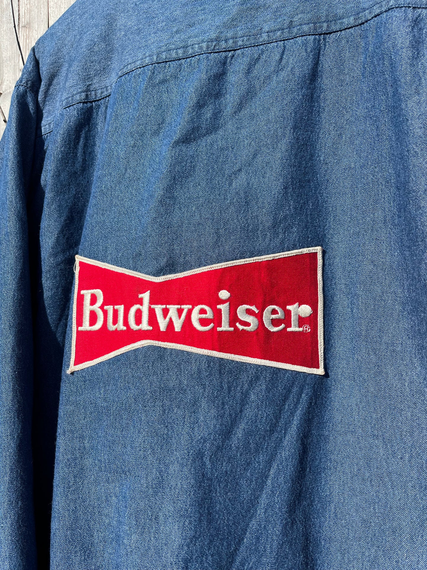 Upcycled Denim Budweiser Jacket