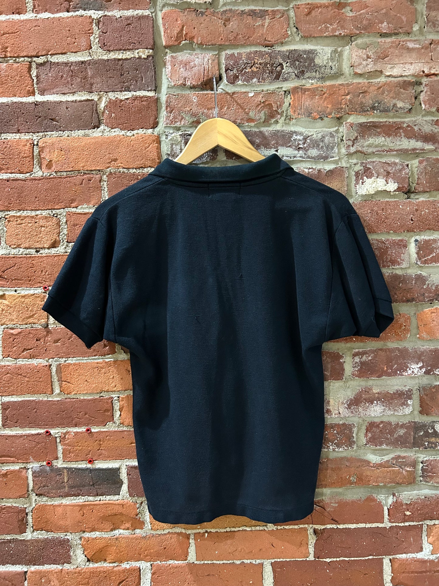 Black collared tee