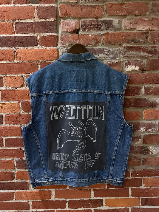 Upcycled Led-Zeppelin Denim Jacket!