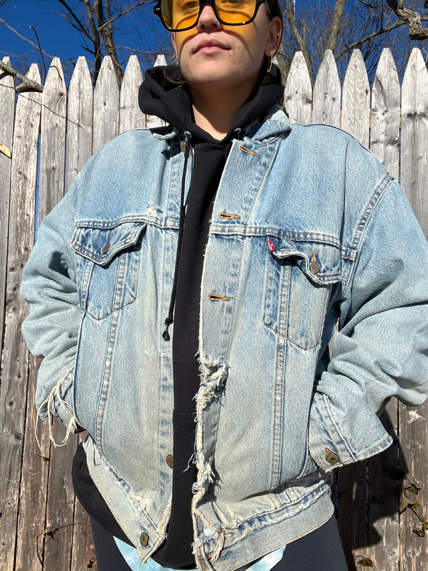 Upcycled Denim Budweiser Jacket