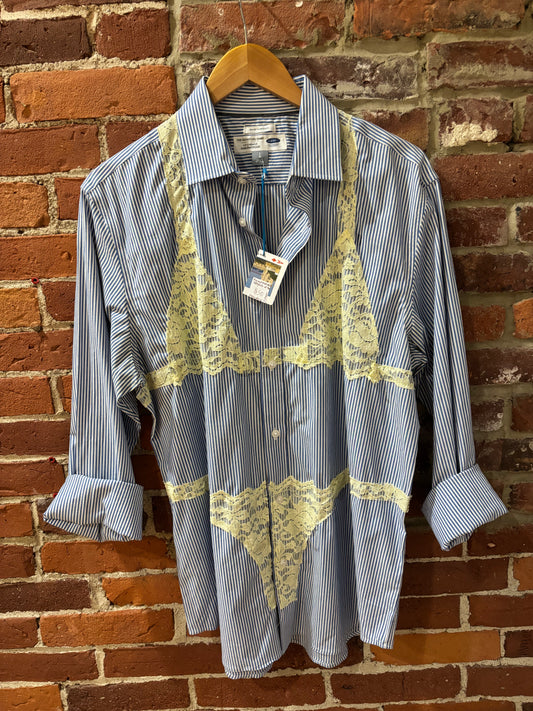 Upcycled Bikini Buttondown