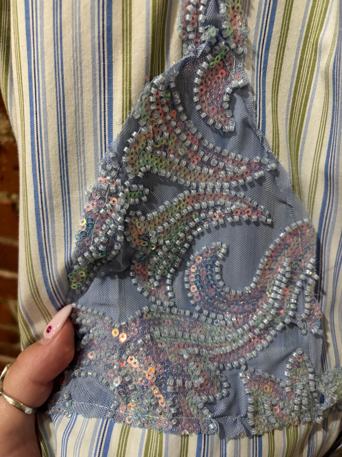 Upcycled Bikini Buttondown
