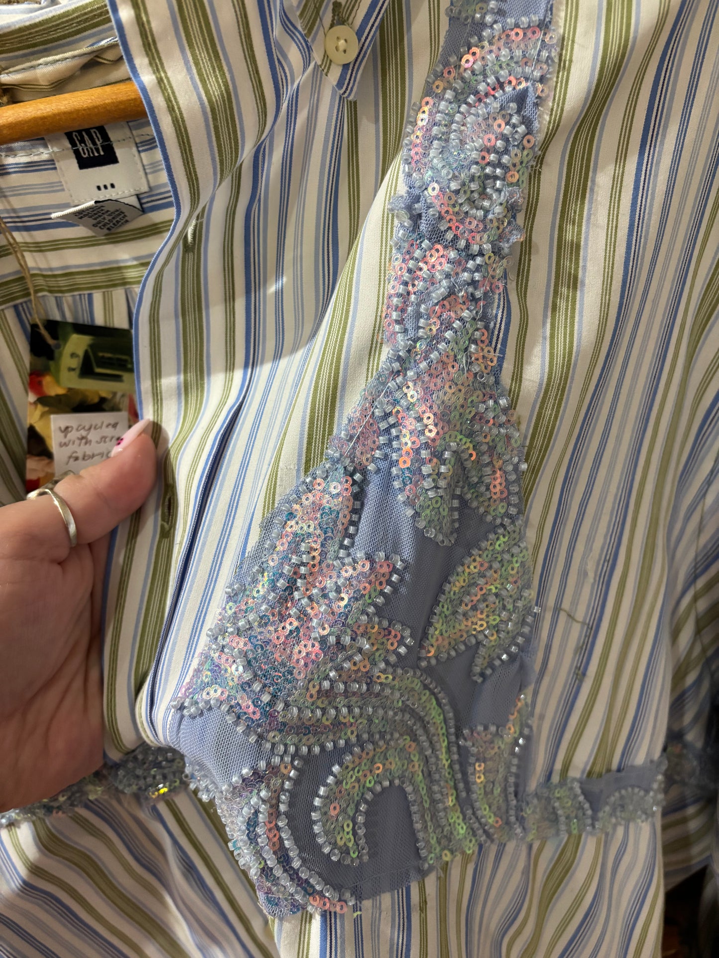 Upcycled Bikini Buttondown